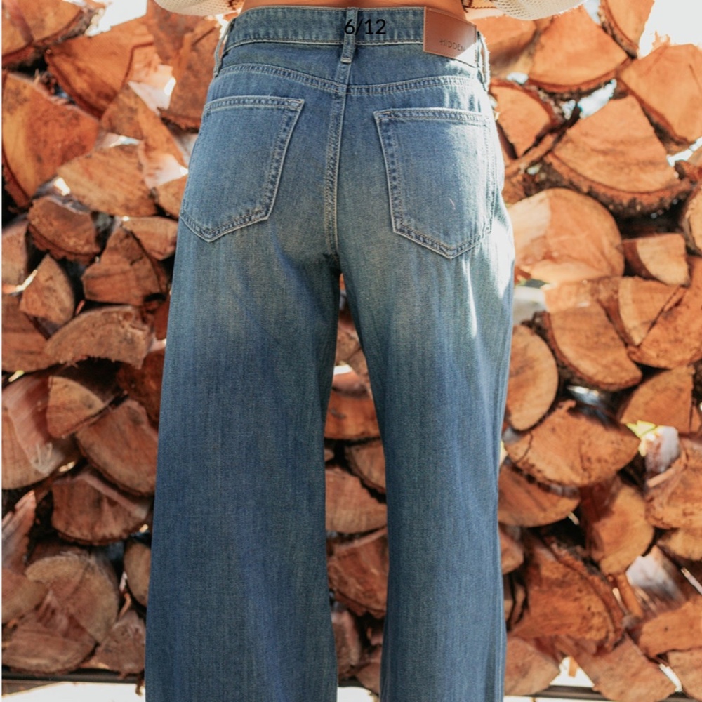 High Rise Wide Leg Jean - Picture 4 of 5